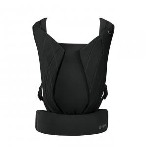 Porte-bébé fashion Yema Click Deep Black | black , physiologique et ergonomique avec système de click, bretelles et ceinture rembourrées - Cybex - 520003033
