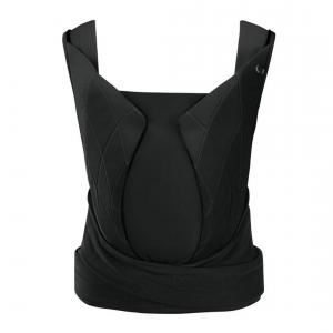 Porte-bébé fashion Yema Tie Deep Black | black , physiologique et ergonomique, bretelles et ceinture rembourrées - Effet écharpe - Cybex - 520003013