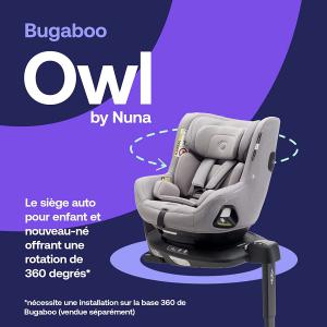 Siège-auto dos route Bugaboo Owl by nuna - gris - Bugaboo - 400004003